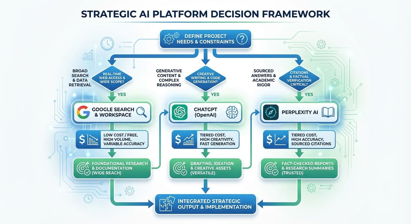 How to Build a Multi-Platform AI Visibility Investment Decision Framework When Google, ChatGPT, and Perplexity Require Different Content Strategies But Your Budget Only Covers One