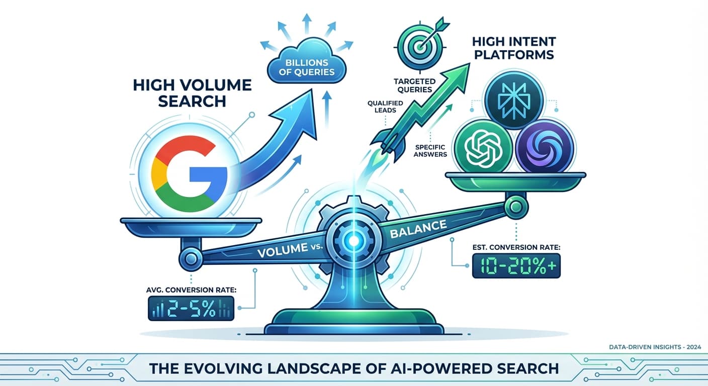 How to Prioritize AI Search Platform Investment When Google AI Overviews Dominate 45% of Queries But ChatGPT Search and Perplexity Drive Higher Intent Traffic With Lower Volume