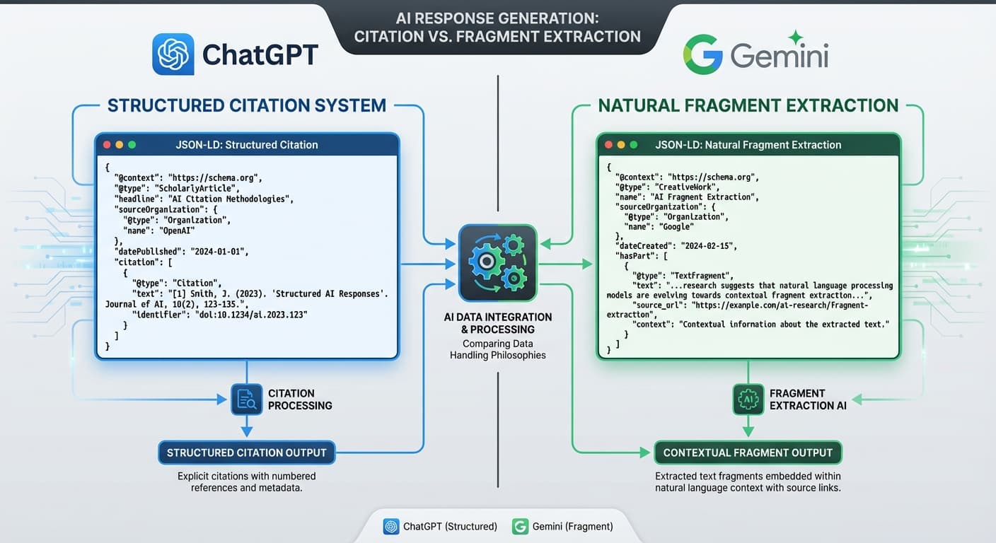 How to Build a Cross-Platform AI Search Schema Strategy When JSON-LD Performance Signals Differ Between ChatGPT Citations and Gemini Fragment Extraction