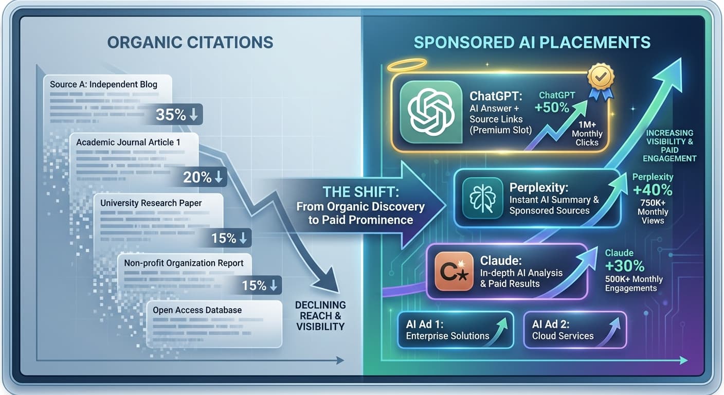 How to Optimize Your Business for Paid AI Visibility Placements When Organic Citations Decline 34% and Commercial Prompts Shift to Sponsored AI Answer Slots
