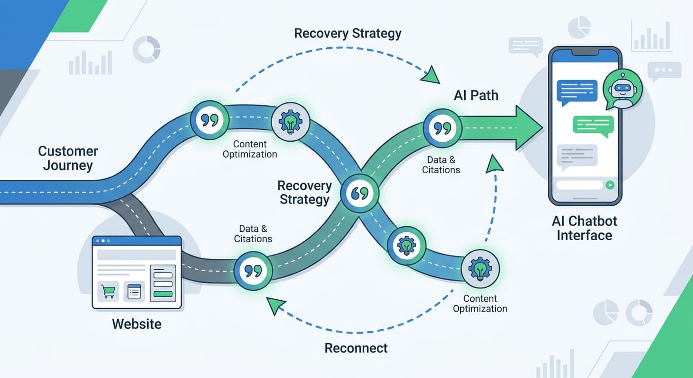 How to Build a Customer Journey Recovery Strategy When AI Answer Engines Solve Problems in Chat Without Ever Directing Users to Your Landing Pages